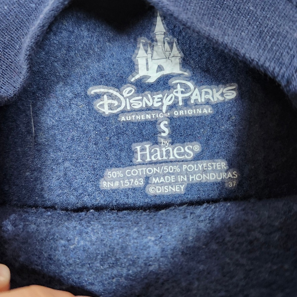 Disney Parks Hanes Navy Blue Disneyland 1955 Graphic Crewneck Sweatshirt Small - Picture 2 of 5